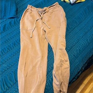 Abercrombie Tan Jogger Sweatpants